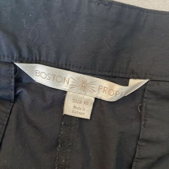 Boston Proper Black Shorts size 16 - Picture 7 of 8